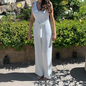 Vera Wang bridal white jumpsuit